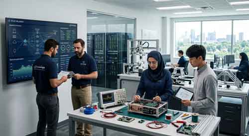 تیم مهندسی هوشمندسازان ارتباط صنعت